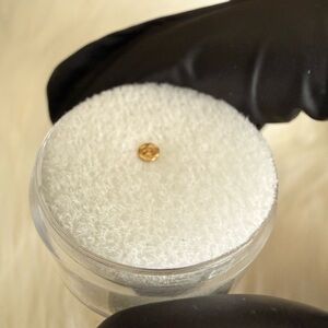 Nailed It! Adorable handcrafted Pegged 14k YG Threadless Disc Pin End